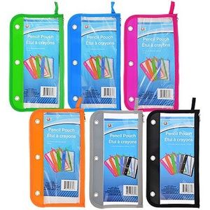 NWT! 3 Hole Binder Pencil Holder Pouch